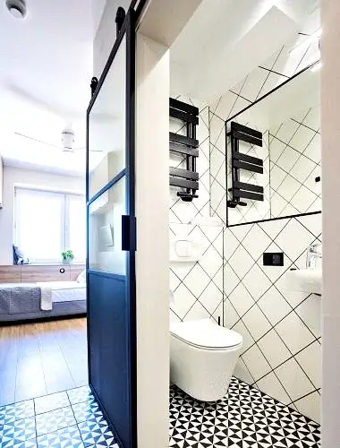 Drzwi przesuwne loftowe prowadnica ścienna