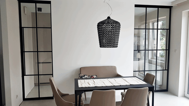 Drzwi chowane w ścianie loftowe